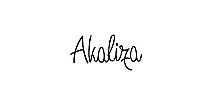 You can use this online signature creator to create a handwritten signature for the name Akaliza. This is the best online autograph maker. Akaliza signature style 5 images and pictures png