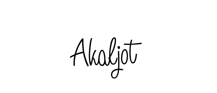 Make a beautiful signature design for name Akaljot. With this signature (Angelique-Rose-font-FFP) style, you can create a handwritten signature for free. Akaljot signature style 5 images and pictures png