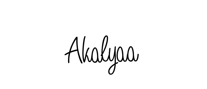 Design your own signature with our free online signature maker. With this signature software, you can create a handwritten (Angelique-Rose-font-FFP) signature for name Akalyaa. Akalyaa signature style 5 images and pictures png