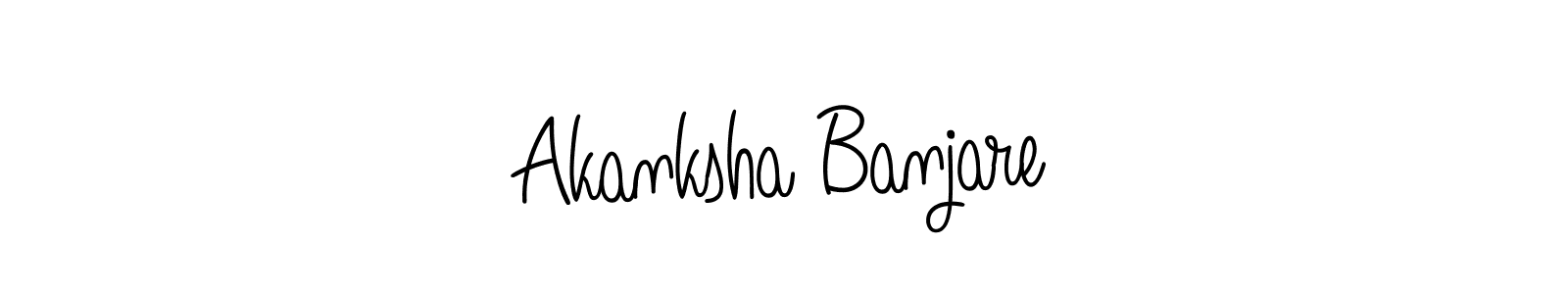 Make a beautiful signature design for name Akanksha Banjare. With this signature (Angelique-Rose-font-FFP) style, you can create a handwritten signature for free. Akanksha Banjare signature style 5 images and pictures png