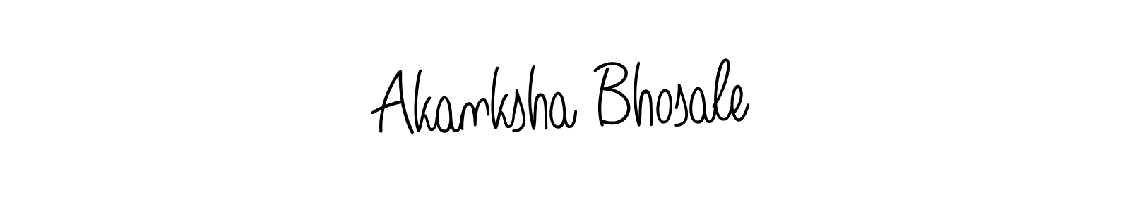 Create a beautiful signature design for name Akanksha Bhosale. With this signature (Angelique-Rose-font-FFP) fonts, you can make a handwritten signature for free. Akanksha Bhosale signature style 5 images and pictures png