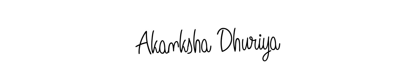 Make a beautiful signature design for name Akanksha Dhuriya. Use this online signature maker to create a handwritten signature for free. Akanksha Dhuriya signature style 5 images and pictures png