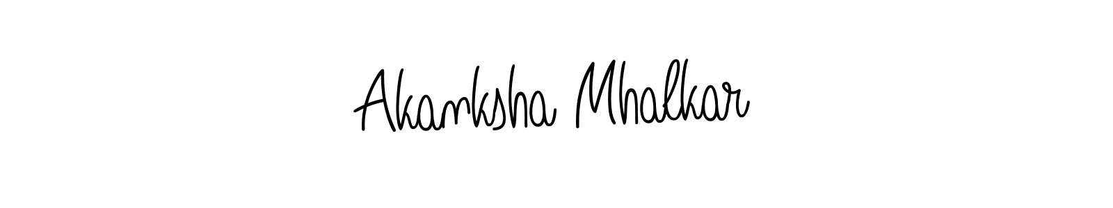 You should practise on your own different ways (Angelique-Rose-font-FFP) to write your name (Akanksha Mhalkar) in signature. don't let someone else do it for you. Akanksha Mhalkar signature style 5 images and pictures png