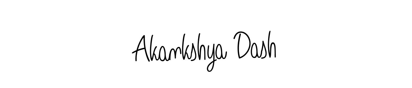 Use a signature maker to create a handwritten signature online. With this signature software, you can design (Angelique-Rose-font-FFP) your own signature for name Akankshya Dash. Akankshya Dash signature style 5 images and pictures png