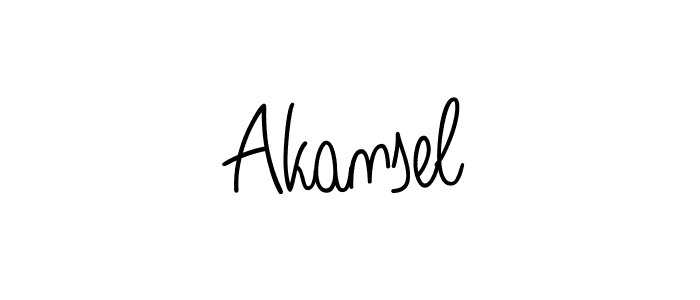How to Draw Akansel signature style? Angelique-Rose-font-FFP is a latest design signature styles for name Akansel. Akansel signature style 5 images and pictures png