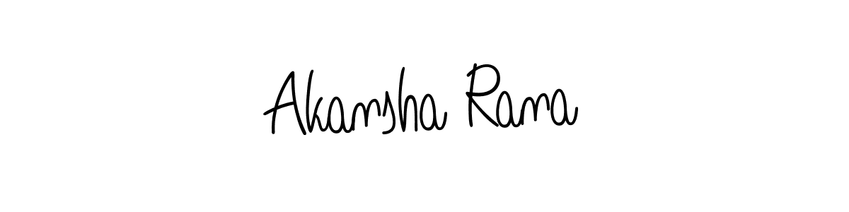 Akansha Rana stylish signature style. Best Handwritten Sign (Angelique-Rose-font-FFP) for my name. Handwritten Signature Collection Ideas for my name Akansha Rana. Akansha Rana signature style 5 images and pictures png