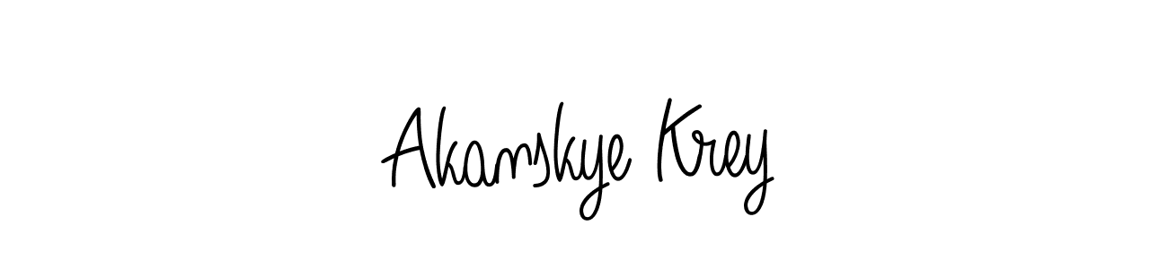 How to Draw Akanskye Krey signature style? Angelique-Rose-font-FFP is a latest design signature styles for name Akanskye Krey. Akanskye Krey signature style 5 images and pictures png