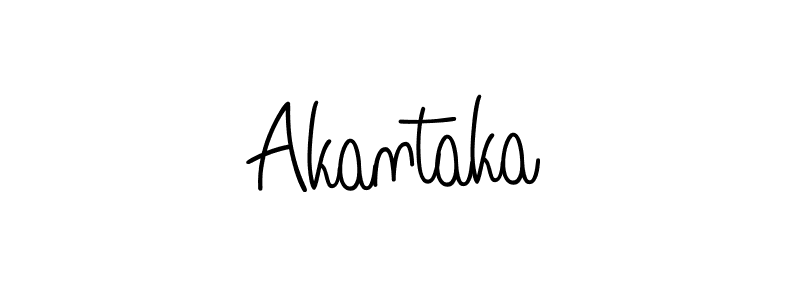 Make a beautiful signature design for name Akantaka. Use this online signature maker to create a handwritten signature for free. Akantaka signature style 5 images and pictures png