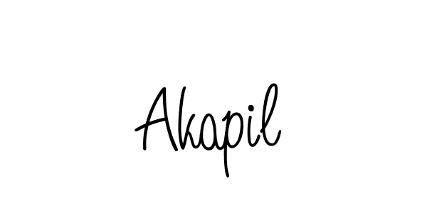 How to Draw Akapil signature style? Angelique-Rose-font-FFP is a latest design signature styles for name Akapil. Akapil signature style 5 images and pictures png