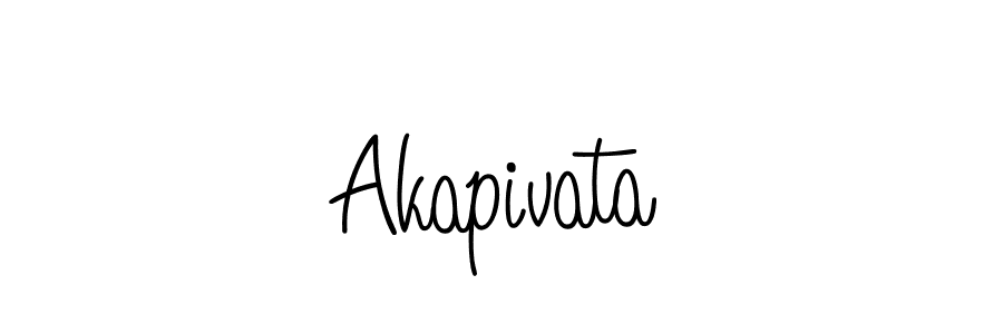 Create a beautiful signature design for name Akapivata. With this signature (Angelique-Rose-font-FFP) fonts, you can make a handwritten signature for free. Akapivata signature style 5 images and pictures png