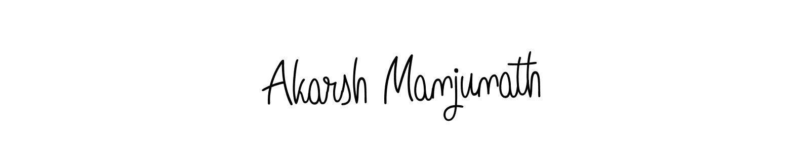 Create a beautiful signature design for name Akarsh Manjunath. With this signature (Angelique-Rose-font-FFP) fonts, you can make a handwritten signature for free. Akarsh Manjunath signature style 5 images and pictures png