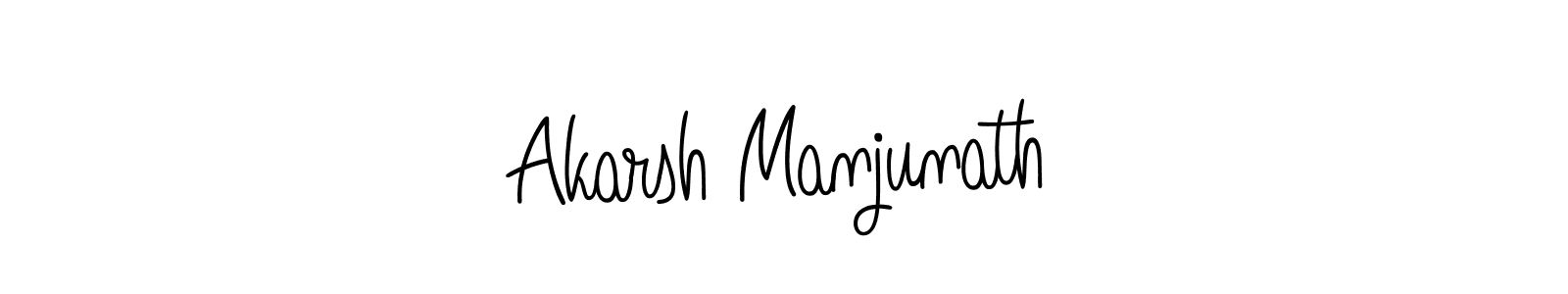 Create a beautiful signature design for name Akarsh Manjunath. With this signature (Angelique-Rose-font-FFP) fonts, you can make a handwritten signature for free. Akarsh Manjunath signature style 5 images and pictures png