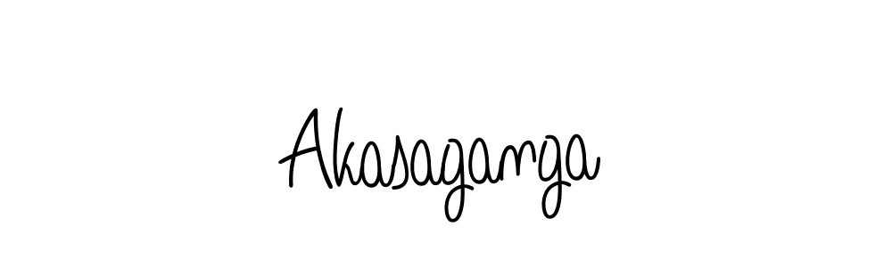 Create a beautiful signature design for name Akasaganga. With this signature (Angelique-Rose-font-FFP) fonts, you can make a handwritten signature for free. Akasaganga signature style 5 images and pictures png