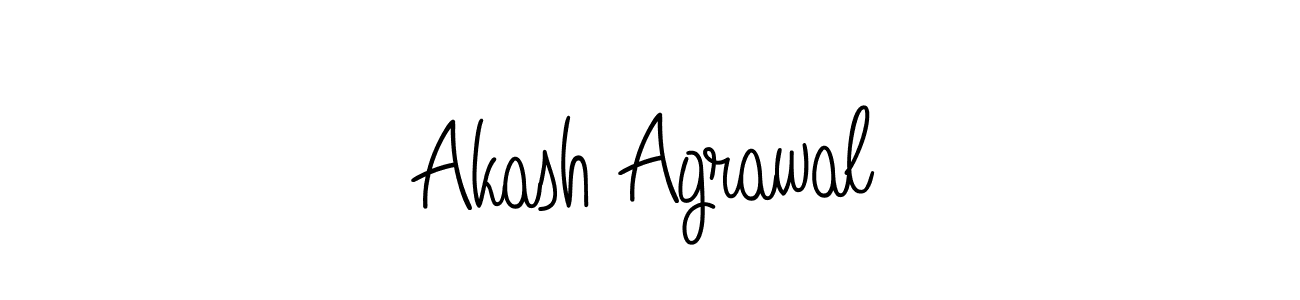 Design your own signature with our free online signature maker. With this signature software, you can create a handwritten (Angelique-Rose-font-FFP) signature for name Akash Agrawal. Akash Agrawal signature style 5 images and pictures png