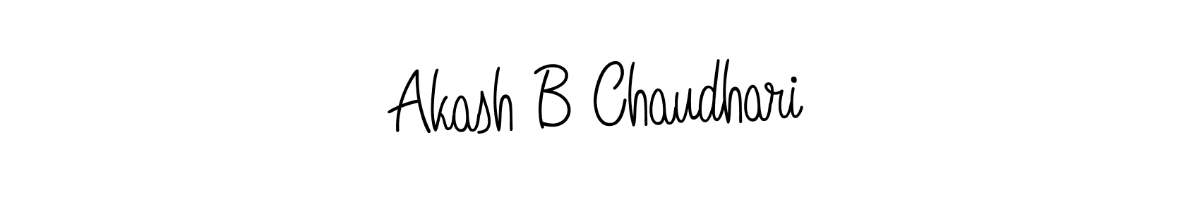 Create a beautiful signature design for name Akash B Chaudhari. With this signature (Angelique-Rose-font-FFP) fonts, you can make a handwritten signature for free. Akash B Chaudhari signature style 5 images and pictures png