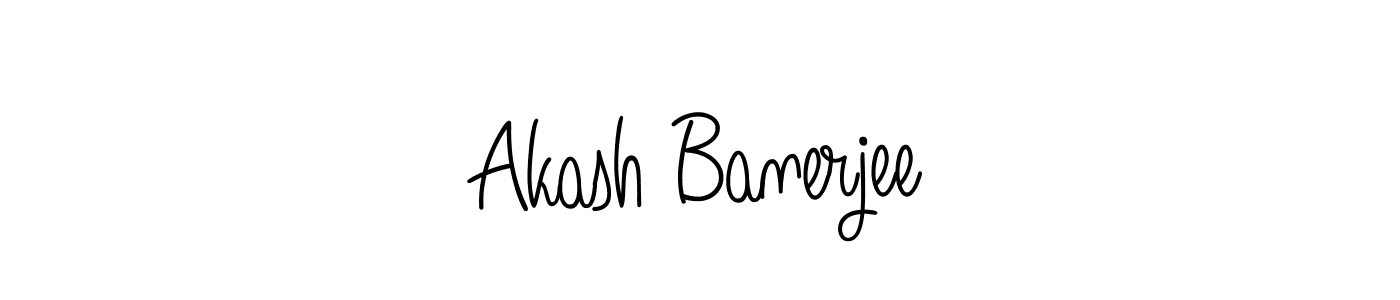 You should practise on your own different ways (Angelique-Rose-font-FFP) to write your name (Akash Banerjee) in signature. don't let someone else do it for you. Akash Banerjee signature style 5 images and pictures png