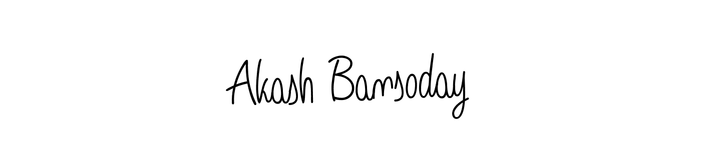 How to Draw Akash Bansoday signature style? Angelique-Rose-font-FFP is a latest design signature styles for name Akash Bansoday. Akash Bansoday signature style 5 images and pictures png