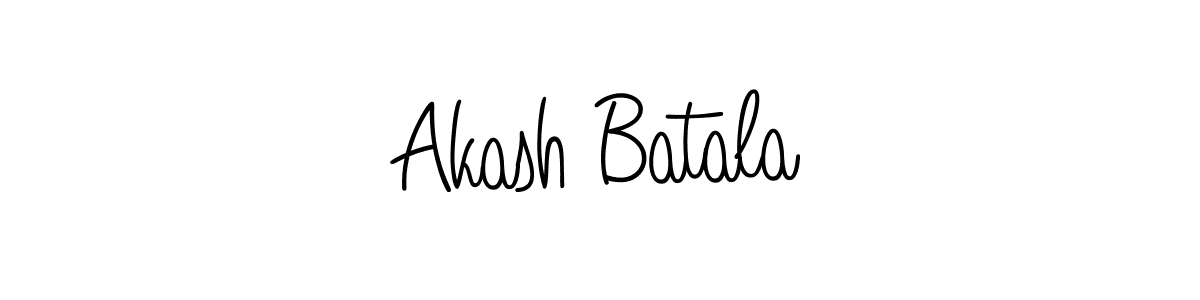 How to make Akash Batala name signature. Use Angelique-Rose-font-FFP style for creating short signs online. This is the latest handwritten sign. Akash Batala signature style 5 images and pictures png