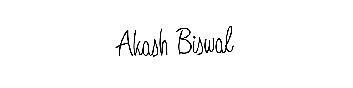 How to make Akash Biswal name signature. Use Angelique-Rose-font-FFP style for creating short signs online. This is the latest handwritten sign. Akash Biswal signature style 5 images and pictures png