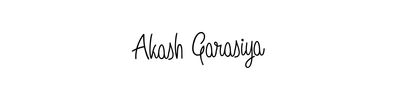 Design your own signature with our free online signature maker. With this signature software, you can create a handwritten (Angelique-Rose-font-FFP) signature for name Akash Garasiya. Akash Garasiya signature style 5 images and pictures png