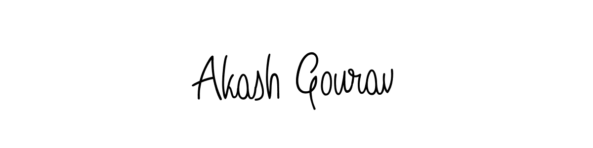 Design your own signature with our free online signature maker. With this signature software, you can create a handwritten (Angelique-Rose-font-FFP) signature for name Akash Gourav. Akash Gourav signature style 5 images and pictures png
