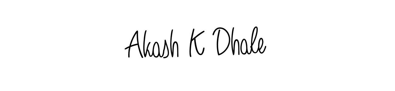 Also You can easily find your signature by using the search form. We will create Akash K Dhale name handwritten signature images for you free of cost using Angelique-Rose-font-FFP sign style. Akash K Dhale signature style 5 images and pictures png