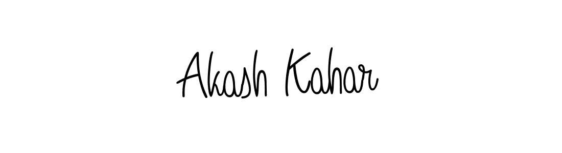 Design your own signature with our free online signature maker. With this signature software, you can create a handwritten (Angelique-Rose-font-FFP) signature for name Akash Kahar. Akash Kahar signature style 5 images and pictures png