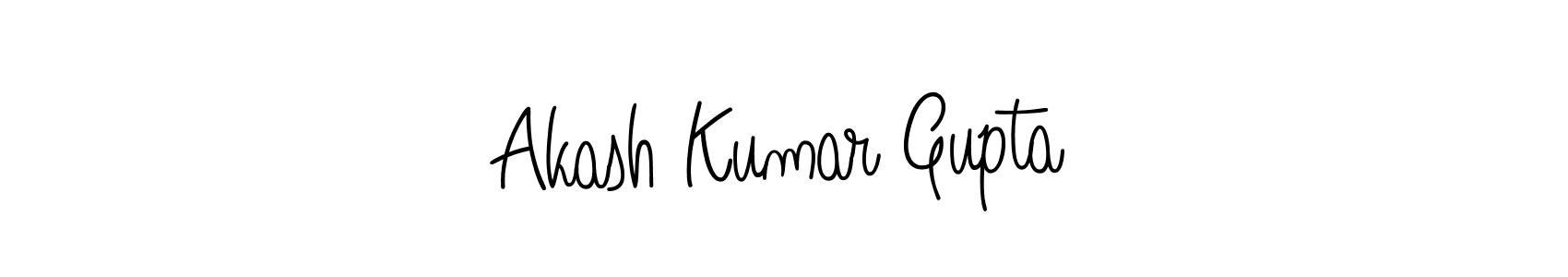 Use a signature maker to create a handwritten signature online. With this signature software, you can design (Angelique-Rose-font-FFP) your own signature for name Akash Kumar Gupta. Akash Kumar Gupta signature style 5 images and pictures png