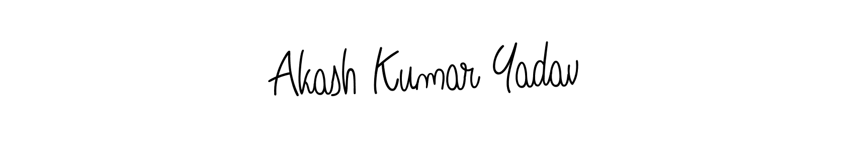 You should practise on your own different ways (Angelique-Rose-font-FFP) to write your name (Akash Kumar Yadav) in signature. don't let someone else do it for you. Akash Kumar Yadav signature style 5 images and pictures png