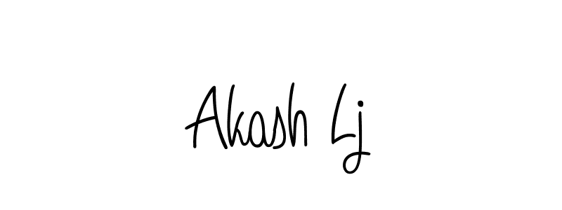 if you are searching for the best signature style for your name Akash Lj. so please give up your signature search. here we have designed multiple signature styles  using Angelique-Rose-font-FFP. Akash Lj signature style 5 images and pictures png