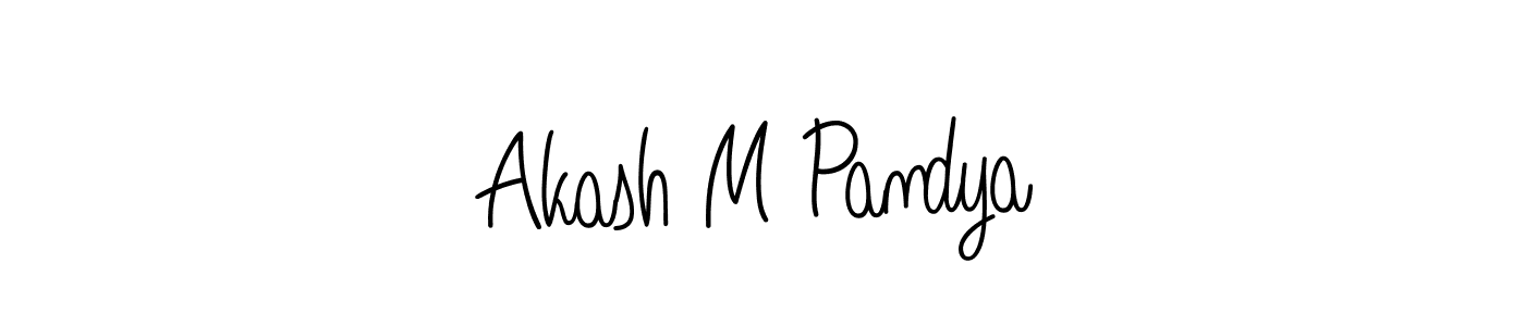 if you are searching for the best signature style for your name Akash M Pandya. so please give up your signature search. here we have designed multiple signature styles  using Angelique-Rose-font-FFP. Akash M Pandya signature style 5 images and pictures png