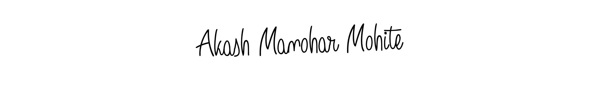 Design your own signature with our free online signature maker. With this signature software, you can create a handwritten (Angelique-Rose-font-FFP) signature for name Akash Manohar Mohite. Akash Manohar Mohite signature style 5 images and pictures png