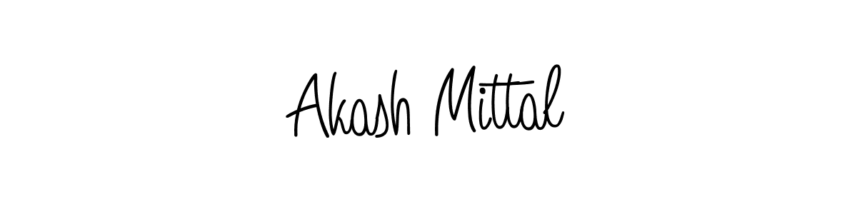 Use a signature maker to create a handwritten signature online. With this signature software, you can design (Angelique-Rose-font-FFP) your own signature for name Akash Mittal. Akash Mittal signature style 5 images and pictures png