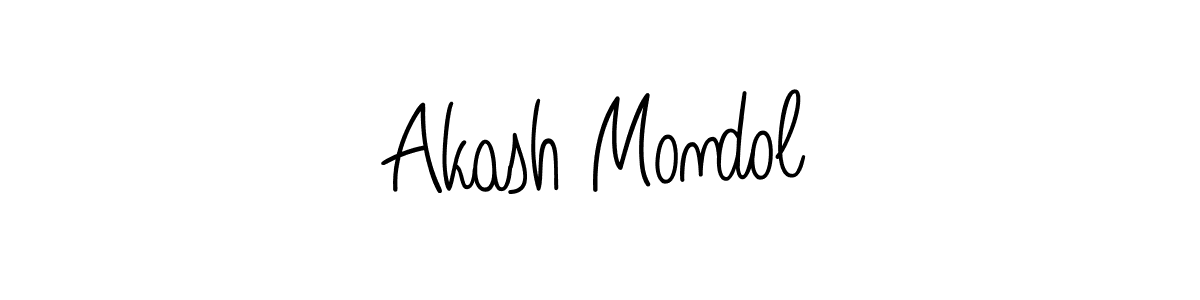 Akash Mondol stylish signature style. Best Handwritten Sign (Angelique-Rose-font-FFP) for my name. Handwritten Signature Collection Ideas for my name Akash Mondol. Akash Mondol signature style 5 images and pictures png