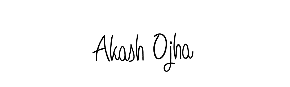 Design your own signature with our free online signature maker. With this signature software, you can create a handwritten (Angelique-Rose-font-FFP) signature for name Akash Ojha. Akash Ojha signature style 5 images and pictures png
