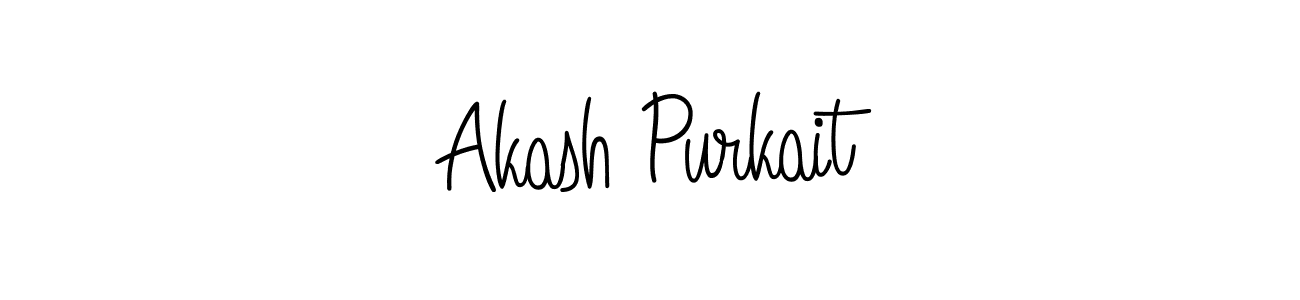 How to make Akash Purkait name signature. Use Angelique-Rose-font-FFP style for creating short signs online. This is the latest handwritten sign. Akash Purkait signature style 5 images and pictures png