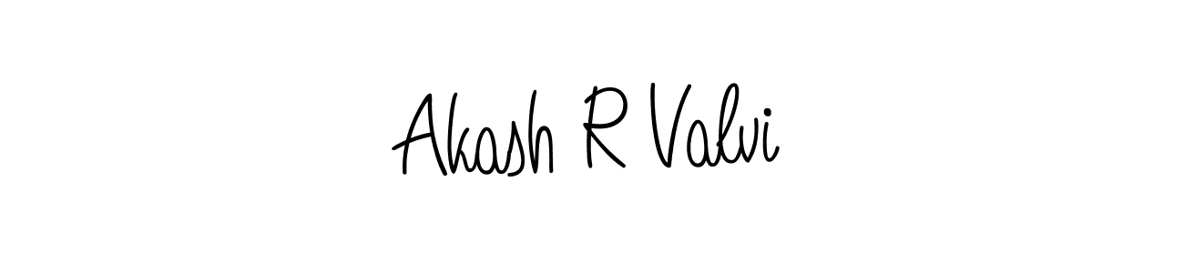 if you are searching for the best signature style for your name Akash R Valvi. so please give up your signature search. here we have designed multiple signature styles  using Angelique-Rose-font-FFP. Akash R Valvi signature style 5 images and pictures png