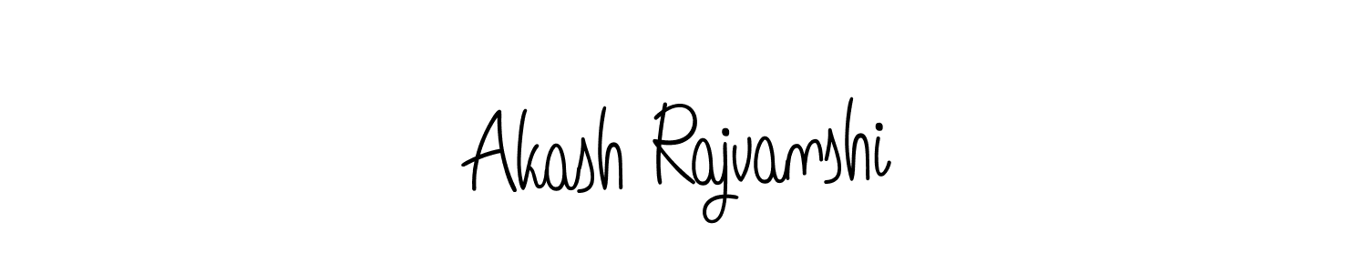 Use a signature maker to create a handwritten signature online. With this signature software, you can design (Angelique-Rose-font-FFP) your own signature for name Akash Rajvanshi. Akash Rajvanshi signature style 5 images and pictures png
