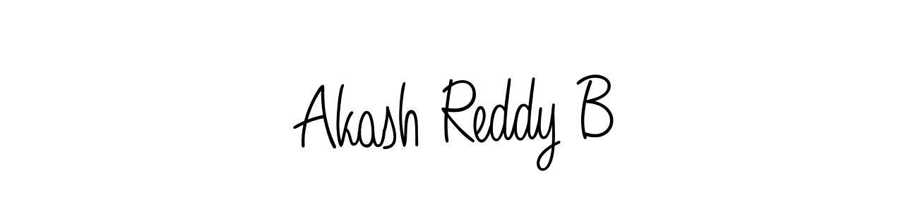 Akash Reddy B stylish signature style. Best Handwritten Sign (Angelique-Rose-font-FFP) for my name. Handwritten Signature Collection Ideas for my name Akash Reddy B. Akash Reddy B signature style 5 images and pictures png