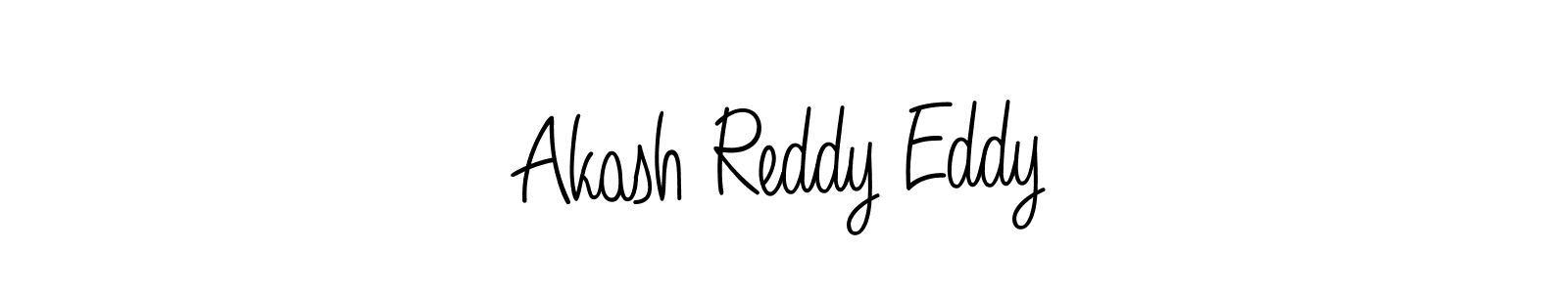 Make a beautiful signature design for name Akash Reddy Eddy. With this signature (Angelique-Rose-font-FFP) style, you can create a handwritten signature for free. Akash Reddy Eddy signature style 5 images and pictures png