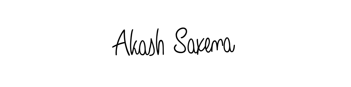 How to make Akash Saxena name signature. Use Angelique-Rose-font-FFP style for creating short signs online. This is the latest handwritten sign. Akash Saxena signature style 5 images and pictures png