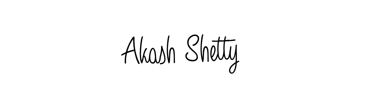 Create a beautiful signature design for name Akash Shetty. With this signature (Angelique-Rose-font-FFP) fonts, you can make a handwritten signature for free. Akash Shetty signature style 5 images and pictures png