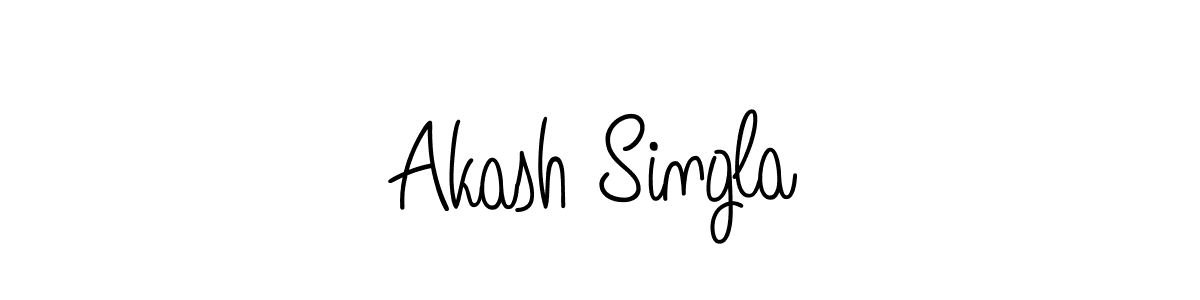 It looks lik you need a new signature style for name Akash Singla. Design unique handwritten (Angelique-Rose-font-FFP) signature with our free signature maker in just a few clicks. Akash Singla signature style 5 images and pictures png