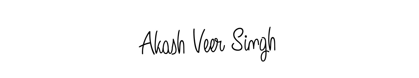 Create a beautiful signature design for name Akash Veer Singh. With this signature (Angelique-Rose-font-FFP) fonts, you can make a handwritten signature for free. Akash Veer Singh signature style 5 images and pictures png