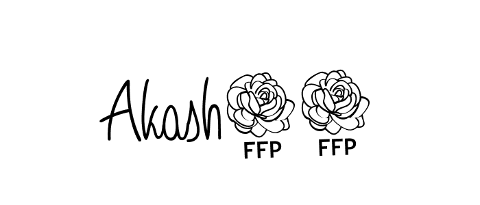 Use a signature maker to create a handwritten signature online. With this signature software, you can design (Angelique-Rose-font-FFP) your own signature for name Akash07. Akash07 signature style 5 images and pictures png