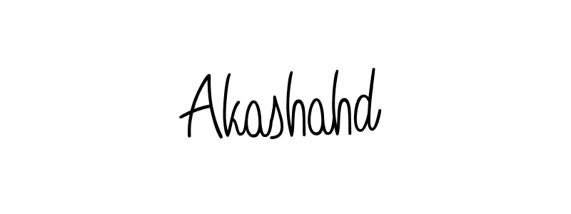 Make a beautiful signature design for name Akashahd. With this signature (Angelique-Rose-font-FFP) style, you can create a handwritten signature for free. Akashahd signature style 5 images and pictures png