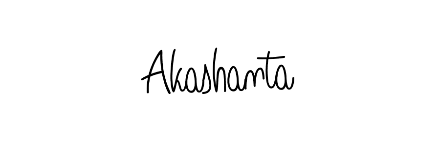 Create a beautiful signature design for name Akashanta. With this signature (Angelique-Rose-font-FFP) fonts, you can make a handwritten signature for free. Akashanta signature style 5 images and pictures png