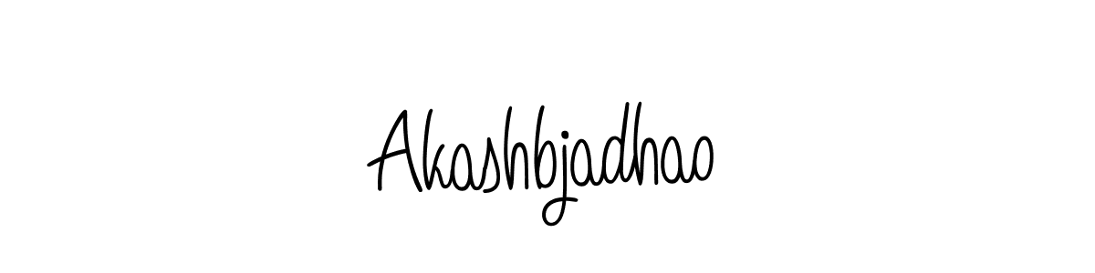 Design your own signature with our free online signature maker. With this signature software, you can create a handwritten (Angelique-Rose-font-FFP) signature for name Akashbjadhao. Akashbjadhao signature style 5 images and pictures png