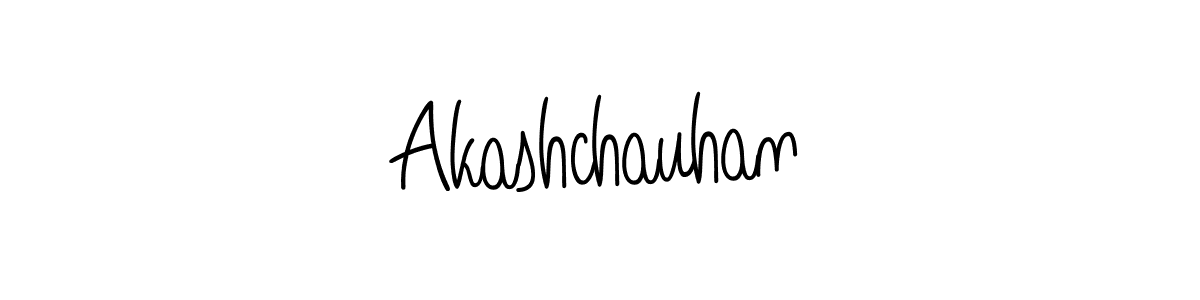 The best way (Angelique-Rose-font-FFP) to make a short signature is to pick only two or three words in your name. The name Akashchauhan include a total of six letters. For converting this name. Akashchauhan signature style 5 images and pictures png