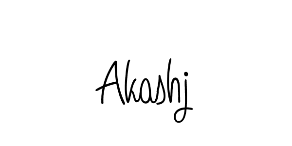 You should practise on your own different ways (Angelique-Rose-font-FFP) to write your name (Akashj) in signature. don't let someone else do it for you. Akashj signature style 5 images and pictures png